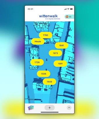 Startbildschirm der wittenwalk-WebApp